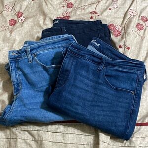 3 pairs Universal Thread high rise skinny jeans 16/33 R